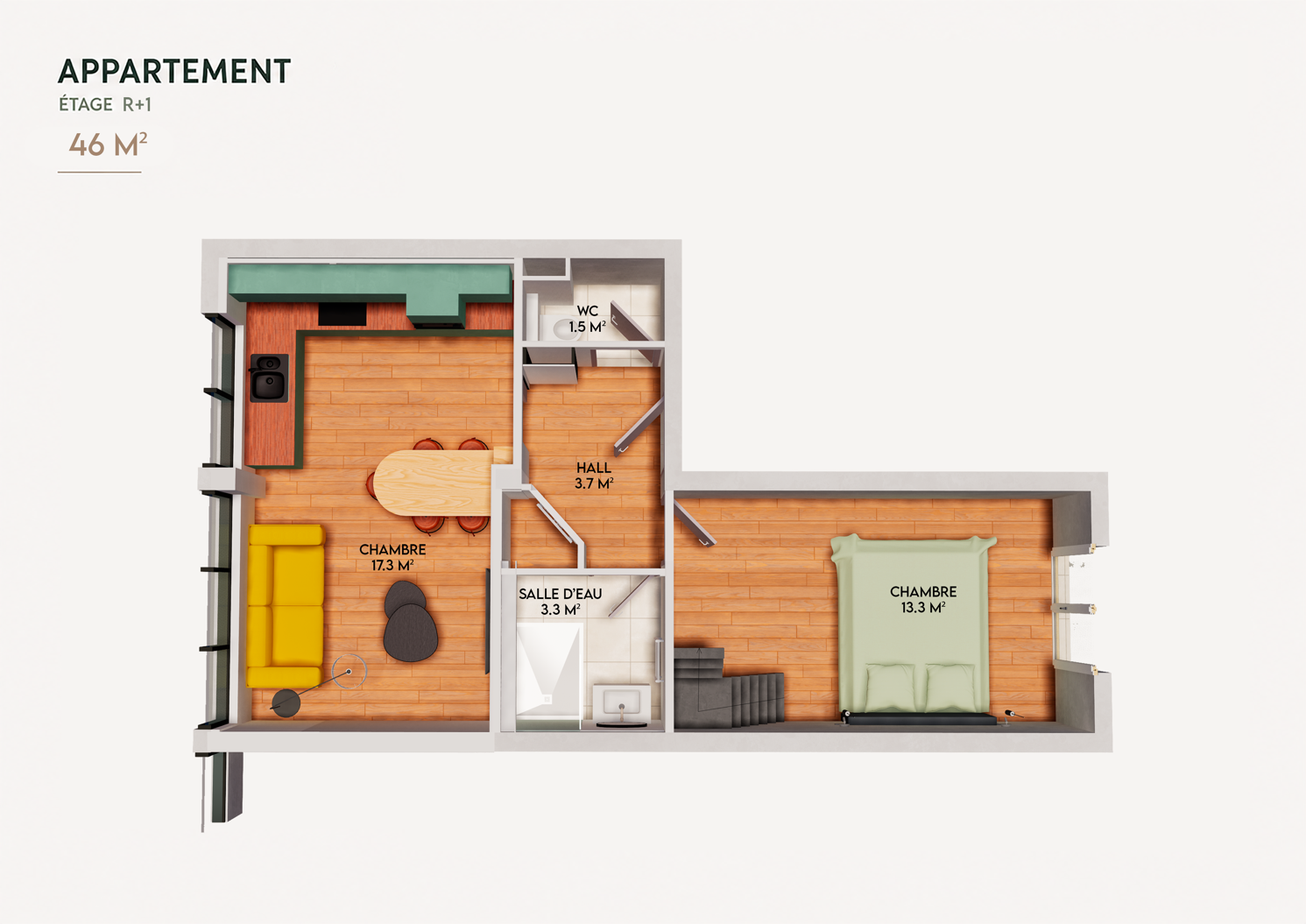 Plan de l'appartement